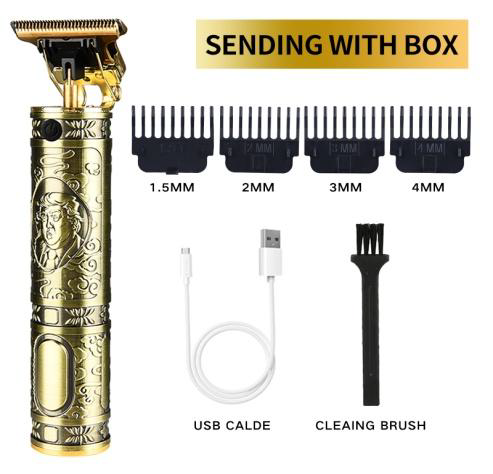 T10 Professional Cordless Hair Trimmer (President Portrait Engraved Edition - Direct Type-C Charging)