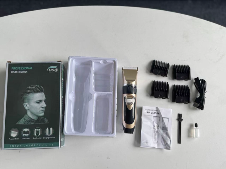 F7 Professional Cordless Hair Clipper with Full Kit and Packaging