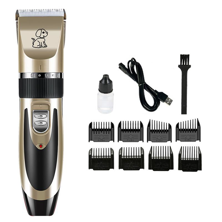 Professional Pet Grooming Cordless Hair Clipper (Ceramic Safety Blade - 8000 RPM 260 Motor - 1200mAh Battery)