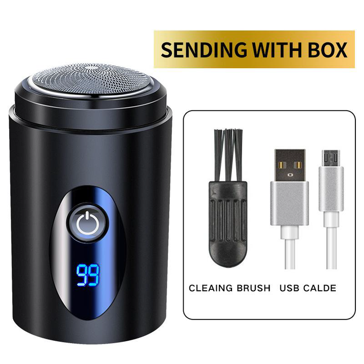 Heavy-Duty All-Metal Wide-Barrel Shaver with Blue Digital LCD Display