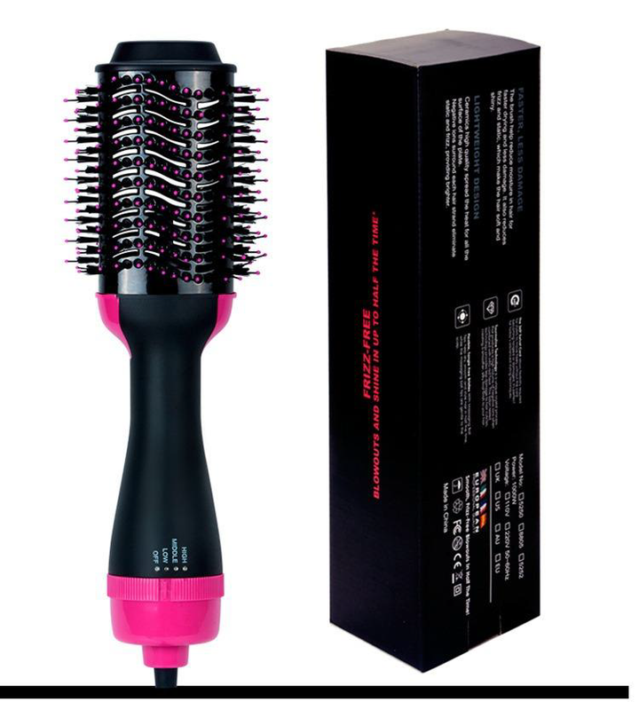 Professional One-Step Oval Hot Air Brush and Hair Dryer Volumizer