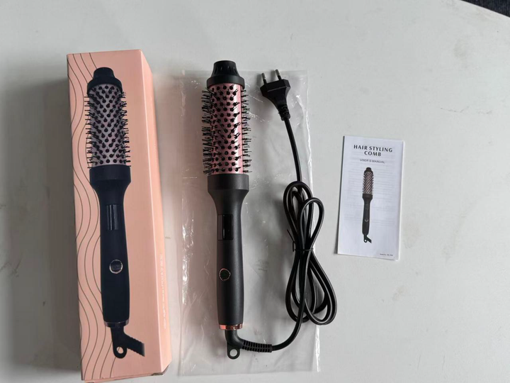 Professional Round Hot Air Styling Brush with Packaging Box and Manual
