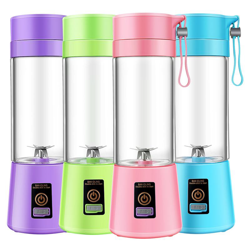 Portable USB Rechargeable Electric Juicer Blender in 4 Pastel Colors