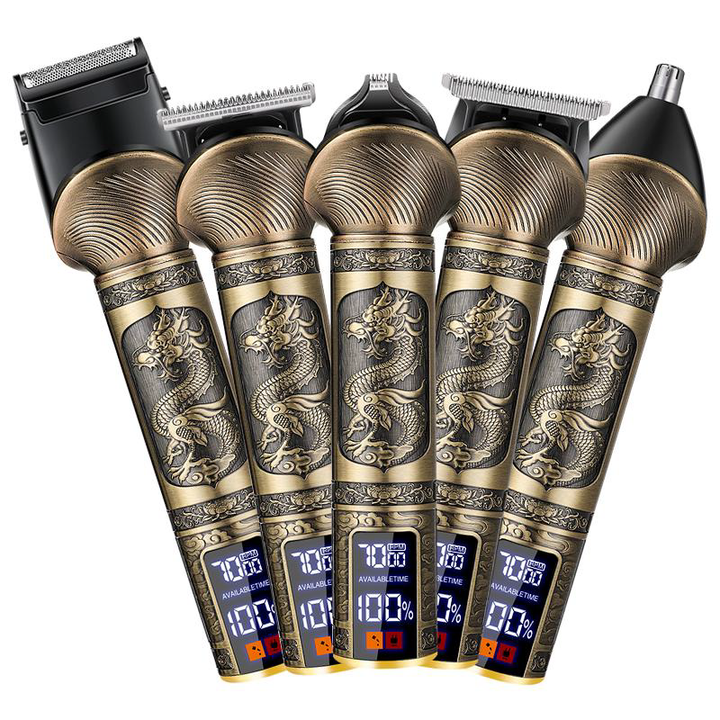 T10 Ultra-Pro 5-in-1 Multifunctional Grooming Kit (Dual Smart LED Display Series - 2 Styles)