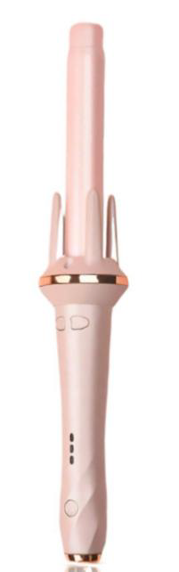 Professional 360° Automatic Rotating Ceramic Hair Curler in Pastel Pink