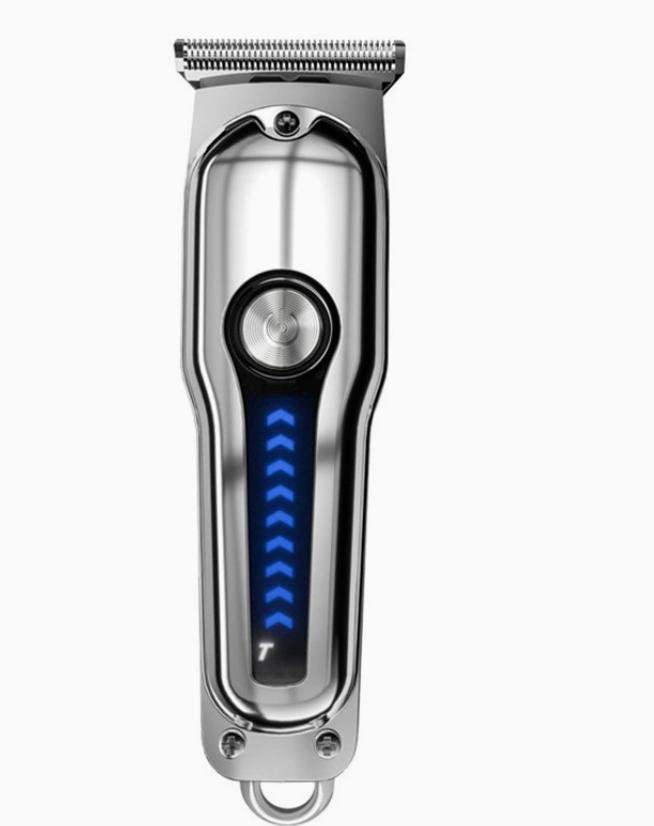 9013 Professional Cordless T-Blade Hair Trimmer in Electroplated Silver