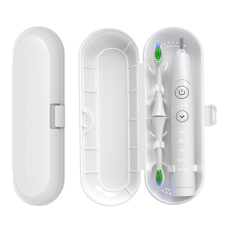 Universal Portable Electric Toothbrush Travel Case in Clean White