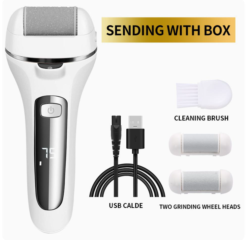 Professional Rechargeable Electric Foot Callus Remover with LCD Battery Display